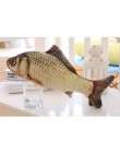 Catnip forma de pez juguete de gato peluche creativo de carpa en 3D relleno almohada muñeca rascador para productos de mascotas