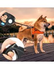 Nueva correa de perro mascota 4,5 M LED linterna extensible retráctil mascota perro Correa plomo con bolsa de basura/4
