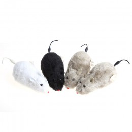 Juguete RC mecanismo de bobinado inalámbrico ratón gato juguete para gato perro mascota para trucos o jugar juguete de felpa rat