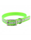 Collar de perro mascota de alta calidad TPU + Nylon noche brillante reflectante noche collar de seguridad desodorante resistente