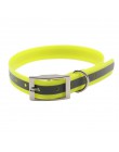 Collar de perro mascota de alta calidad TPU + Nylon noche brillante reflectante noche collar de seguridad desodorante resistente