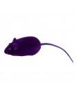 1 pieza de sonido interactivo de felpa de goma ratón de vinilo para mascotas gato realista juguetes de sonido flocado ratón dive