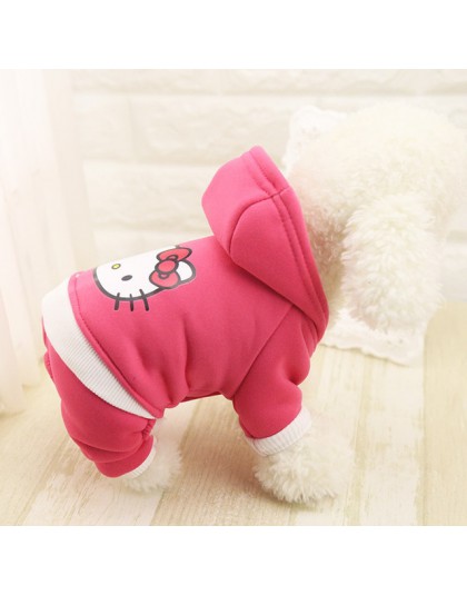 Ropa de Perro con capucha de dibujos animados para perros Ropa para perros abrigo Chaqueta de algodón Ropa Perro Bulldog francés