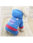 Ropa de Perro con capucha de dibujos animados para perros Ropa para perros abrigo Chaqueta de algodón Ropa Perro Bulldog francés