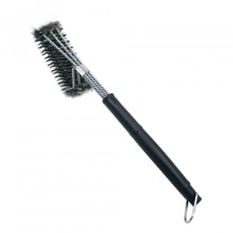 Barbacoa Grill BBQ Brush herramienta de limpieza cerdas de alambre de acero inoxidable cepillos de limpieza antiadherentes con m
