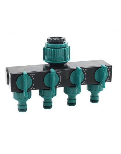1/2 "-3/4"-1 "adaptador de manguera de irrigación conectores de manguera de agua de 4 vías conectores de rosca hembra estándar e