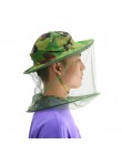 Nuevo apicultura sombrero de camuflaje Mosquito abeja insecto neto velo sombrero cara cuello abrigo Protector de apicultura herr