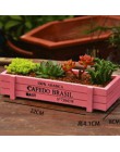 Maceta para planta de jardín maceta para plantas de jardín Vintage suculentas cajas de madera rectangulares Mesa maceta de flore