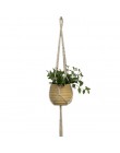 WHISM Vintage cesta colgante titular de la cesta de flores Macrame cuerda de elevación macramé planta colgador maceta Cadena de 