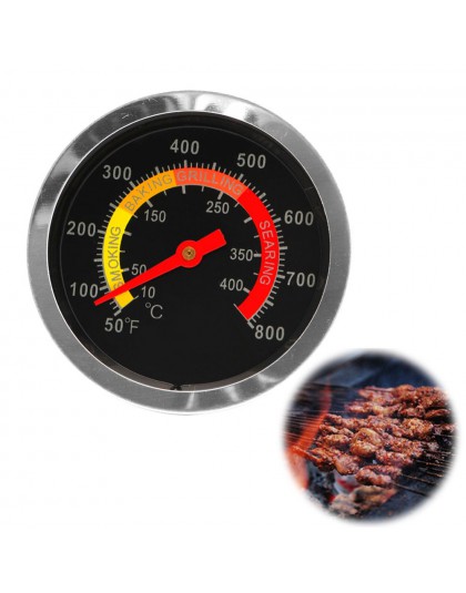 Nuevo termómetro de parrila ahumadora para barbacoa de acero inoxidable medidor de temperatura 10-400grados Celsius