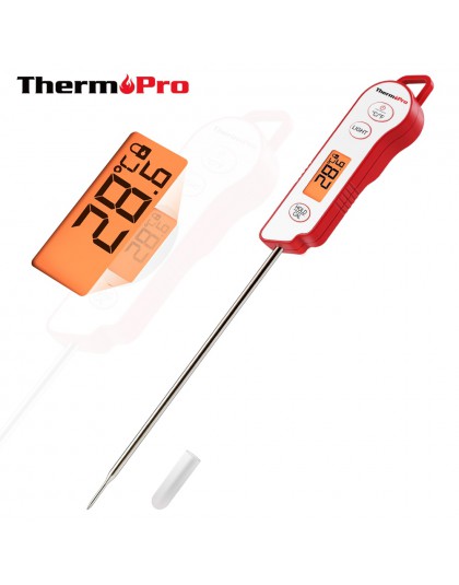 Termopro TP15 termómetro de Cocina Digital impermeable para cocinar carne barbacoa agua horno sonda termómetro con pantalla retr