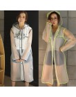 Geekinstyle nueva moda mujeres transparente Eva plástico niñas impermeable de viaje impermeable Poncho de lluvia al aire libre