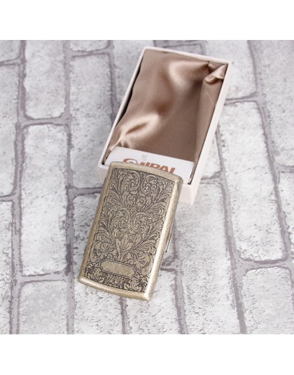 Caja de cigarrillos de bolsillo para hombres, caja de cigarrillos personalizada de 12 palos, caja de cigarrillos de Metal Vintag
