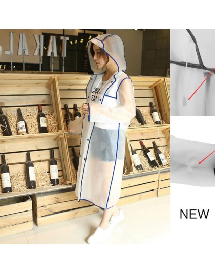 Geekinstyle nueva moda mujeres transparente Eva plástico niñas impermeable de viaje impermeable Poncho de lluvia al aire libre