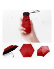 Paraguas sol lluvia mujeres plana paraguas ligero Parasol plegable paraguas Mini paraguas tamaño pequeño fácil de almacenar para