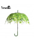 Yesello transparente espesar PVC de hojas verdes lluvia claro hoja de paraguas