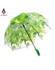 Yesello transparente espesar PVC de hojas verdes lluvia claro hoja de paraguas