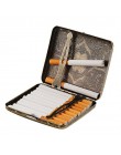 2018 personalidad creativa Vintage Metal fumar caja de cigarrillos de moda hombres tabaco titular de bolsillo caja contenedor ca