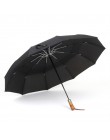 Parasol grande para Hombres estilo de negocios 115cm Paraguas automático lluvia doble capa 10K paraguas de Golf grandes a prueba
