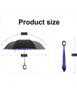 Paraguas inverso Paraguas invertido Anti UV Paraguas hombre C mango a prueba de viento mujeres sol y lluvia invertido parapluio