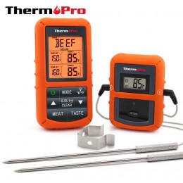 ThermoPro TP-20 control remoto inalámbrico Digital carne barbacoa, termómetro de horno uso doméstico Sonda de acero inoxidable p