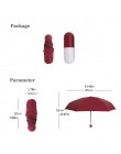 Fancytime Mini cápsula paraguas Anti-UV paraguas plegables a prueba de viento paraguas de bolsillo de lluvia para mujeres y niño