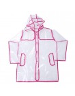 Capa de lluvia transparente PVC impermeable de vinilo al aire libre pista de viaje con capucha Poncho impermeable para mujeres