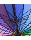 NELLO Arco Iris Paraguas lluvia mujeres marca 24K a prueba de viento mango largo Paraguas fuerte marco impermeable moda colorida