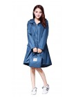 Freesmily para mujer con estilo Poncho de lluvia impermeable con mangas de capucha y bolsillo