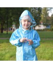 Qlan 2-9 años de edad de moda impermeable mono impermeable con capucha de dibujos animados niños de una sola pieza lluvia abrigo