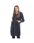 Abrigo de invierno de otoño Wipalo 2019 Casual con cremallera larga chaqueta con capucha sudadera Vintage talla grande abrigo 5X