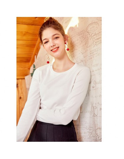 SEMIR 2019 cachemir suéter tejido mujer pulóveres cuello alto Otoño Invierno mujeres básicas suéteres estilo coreano Slim Fit ne