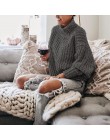 NLW Khaki Turtleneck suéter de mujer Otoño Invierno de manga larga Jumper 2019 de punto suelto moda Pullover Mujer