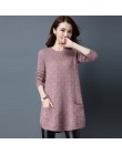 Suéteres sueltos para mujer 2019 primavera otoño camisa de fondo pulóver suéteres de invierno talla grande 4XL ropa de abrigo de