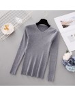 Jersey de otoño para mujer con cuello en V suéter de punto para mujer suéteres de invierno 2019 para mujer suéteres y pulóveres 