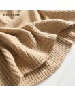 Suéter de punto holgado de moda para mujer de BIAORUINA jersey de cuello alto Casual para mujer