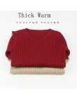Suéter de punto grueso cálido acanalado de punto para mujer Otoño Invierno Sexy suéter de alta elasticidad cuello en V suave Jer