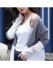 2019 Cardigans de moda suéteres de punto de otoño para mujer suéter de punto fino de algodón abrigo largo de calle femenino tall