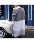 2019 Cardigans de moda suéteres de punto de otoño para mujer suéter de punto fino de algodón abrigo largo de calle femenino tall