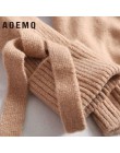 AOEMQ suéter de invierno de rayas sólidas Casual ropa para el hogar mantener el abrigo suéter grueso hecho a mano con cinta para