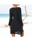 KANCOOLD vestido moda mujer Casual cuello redondo ahuecado hacia fuera manga recta vestido sólido playa estilo Mini vestido muje