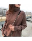 Suéter de cuello alto de alta calidad Jersey de invierno para mujer suéter de Cachemira de punto sólido suéter de moda de otoño