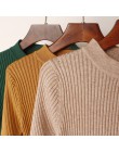 Suéter de otoño suéter de invierno acanalado de punto Tops de mujer de punto 2019 cuello redondo suéteres de Navidad de mujer de