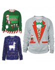 2019 suéter de Navidad para regalo de Santa elfo divertido pulóver mujeres hombres Jerseys y suéteres Tops Otoño Invierno ropa