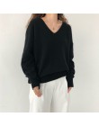 Nuevos suéteres para mujer de otoño invierno 2019 de colores de moda Casual suelta minimalista Tops estilo coreano tejido para m
