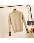 Gigogogou M-XL otoño invierno cálido mujer Jersey jersey básico cuello alto punto jersey moda Rib mujer punto suéter Top