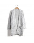 Moda mujer suéter de punto Cardigan Casual chaqueta de manga larga abrigo Tops talla grande 5XL FS99