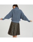 Suéteres de mujer Wixra 2019 Otoño Invierno Tops suéter de cuello alto mujeres grueso suéter de punto