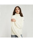 Suéteres sólidos Wixra 2019 Otoño Invierno mujer cuello alto cálido grueso señoras suéter de punto jerseys de mujer