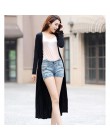 Cárdigan mujer verano 2019 nuevo Kimono fino largo Casual Modal Gilet mujer Manche Longue abrigos negro gris